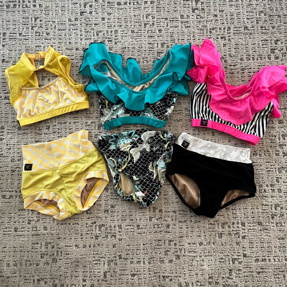 Kandi Kouture group of 3 sets, size AXS/TXS